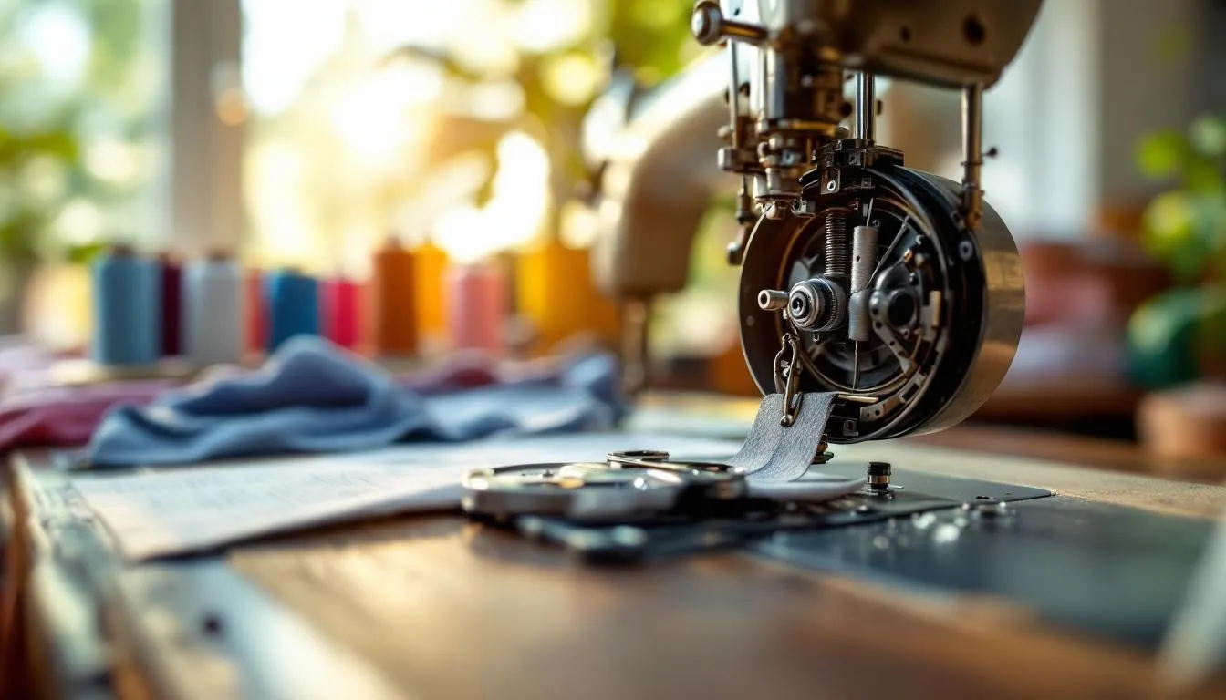 日当たりの良い裁縫スタジオとミシン